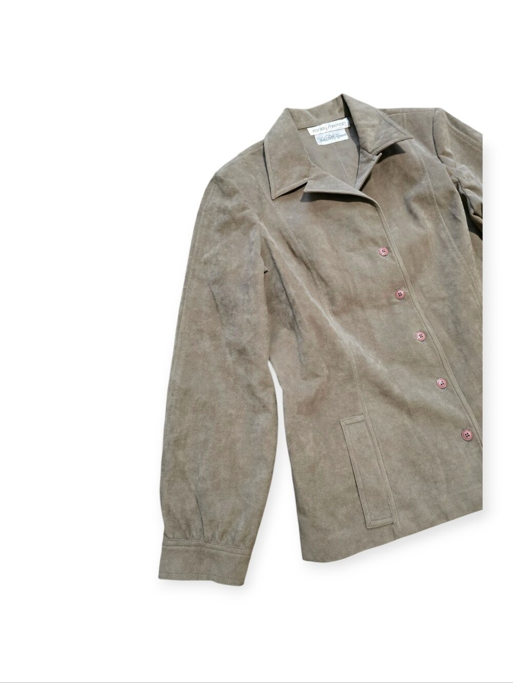 Stanley Sherman Saks Fith Avenue Suede Leather Jacket - Picture 3 of 7
